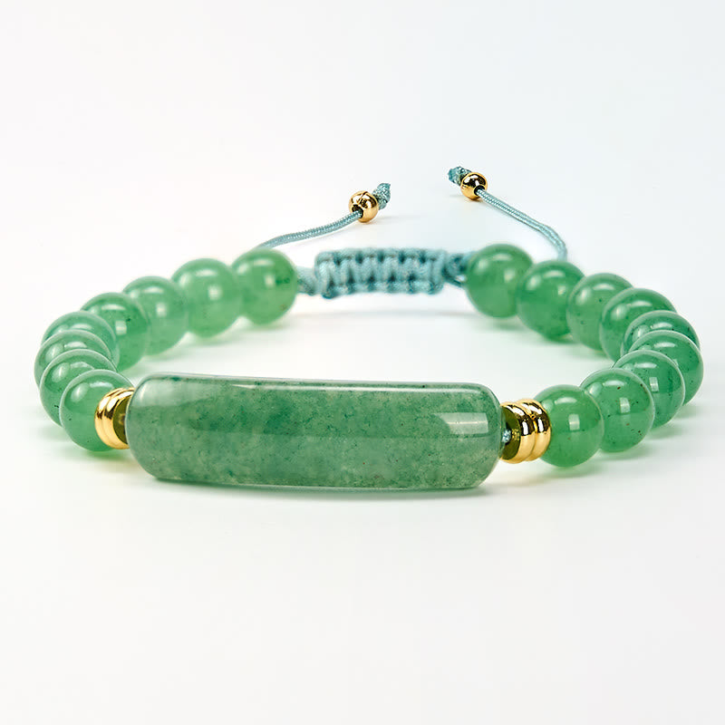 Buddha Stones アメジストグリーンアベンチュリンタイガーアイストロベリークォーツポジティブトランスフォーメーションブレスレット - image 2