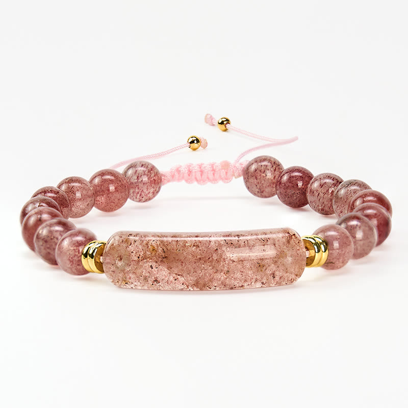 Buddha Stones アメジストグリーンアベンチュリンタイガーアイストロベリークォーツポジティブトランスフォーメーションブレスレット - image 20