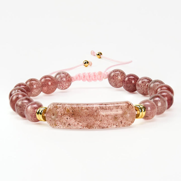 Buddha Stones アメジストグリーンアベンチュリンタイガーアイストロベリークォーツポジティブトランスフォーメーションブレスレット - image 20
