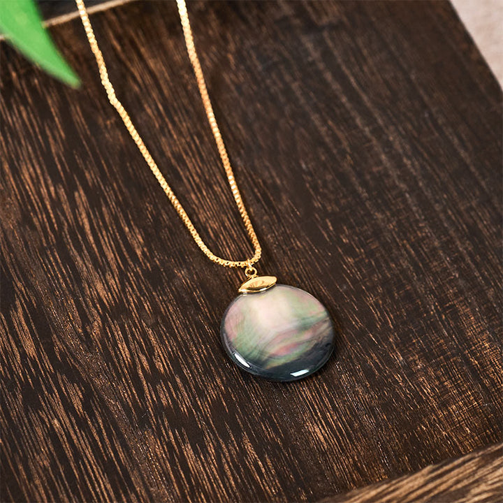 Buddha Stones 丸いシャコガイの石の静けさをモチーフにしたネックレスペンダント - image 10