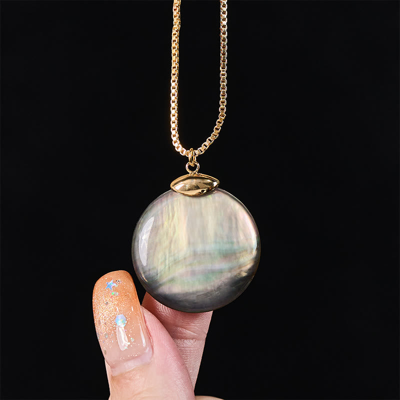 Buddha Stones 丸いシャコガイの石の静けさをモチーフにしたネックレスペンダント - image 13