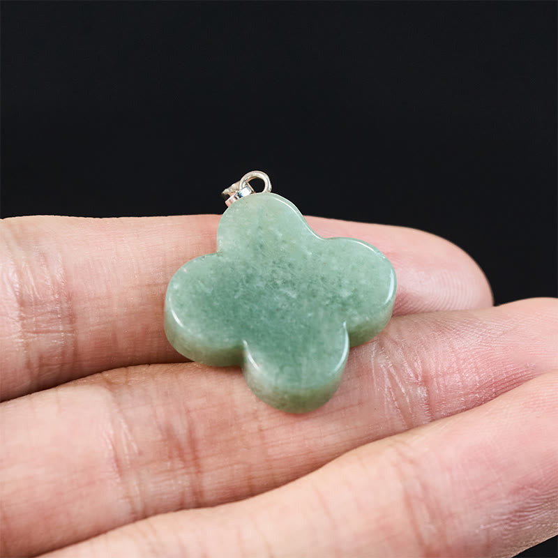 Buddha Stones 様々なクリスタルグリーンアベンチュリン、ブラックオブシディアン、タイガーアイ、梅の花の幸運ネックレスペンダント - image 5