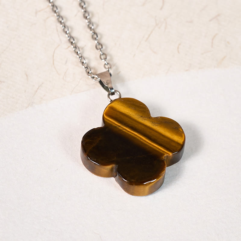 Buddha Stones 様々なクリスタルグリーンアベンチュリン、ブラックオブシディアン、タイガーアイ、梅の花の幸運ネックレスペンダント - image 14