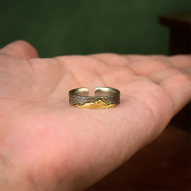 Buddha Stones エベレスト・ガルーダ銅製調節可能知恵の指輪 - image 2