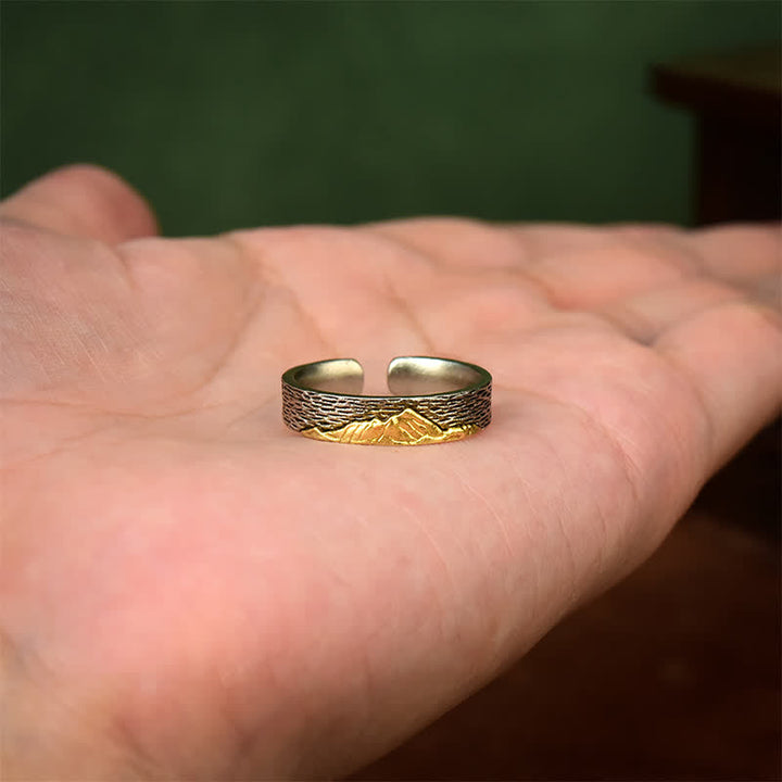 Buddha Stones エベレスト・ガルーダ銅製調節可能知恵の指輪 - image 2