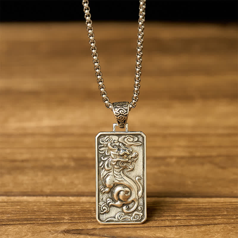 Buddha Stones 銅製貔貅（ひきゅう）チェーン 富のネックレスペンダント - image 1