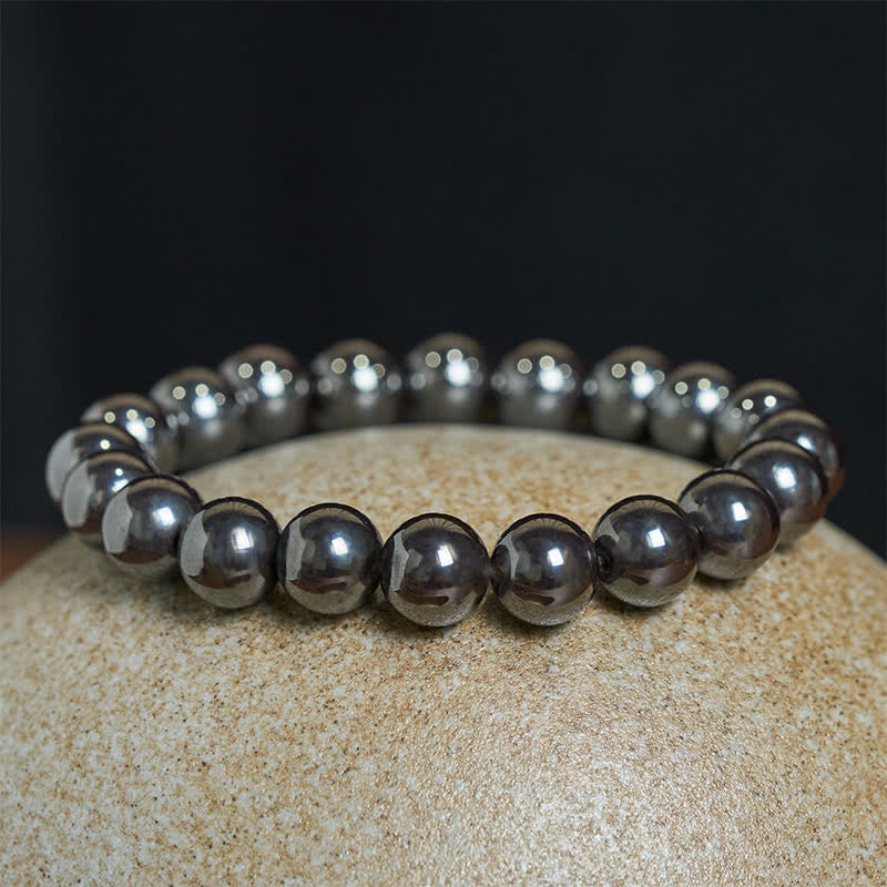 Buddha Stones 天然ヘマタイトビーズの強力なブレスレット - image 1