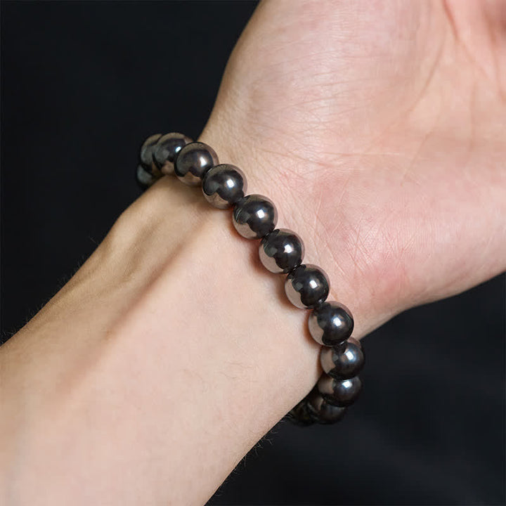 Buddha Stones 天然ヘマタイトビーズの強力なブレスレット - image 4