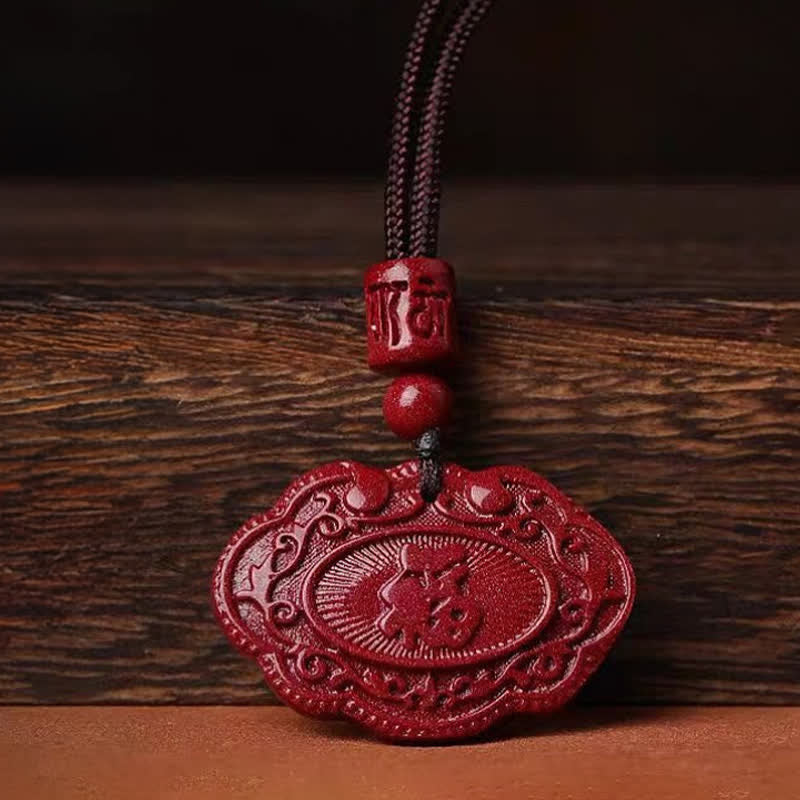 Buddha Stones 辰砂の傅の文字如意鎖縄幸運ネックレス - image 7