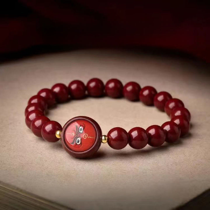 Buddha Stones 天然辰砂五方財神良縁祈願ブレスレット - 8mm レッドジャンバラ（手首周り15～16cm） - 辰砂 - image 11