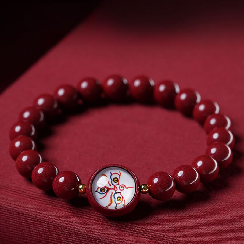 Buddha Stones 天然辰砂五方財神良縁祈願ブレスレット - image 8