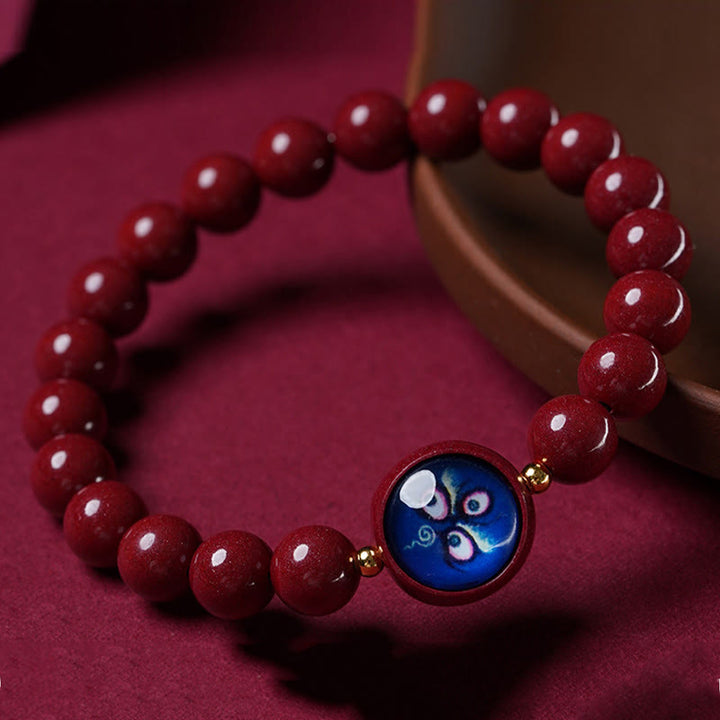 Buddha Stones 天然辰砂五方財神良縁祈願ブレスレット - image 10