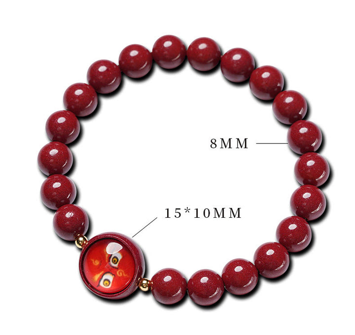 Buddha Stones 天然辰砂五方財神良縁祈願ブレスレット - image 14