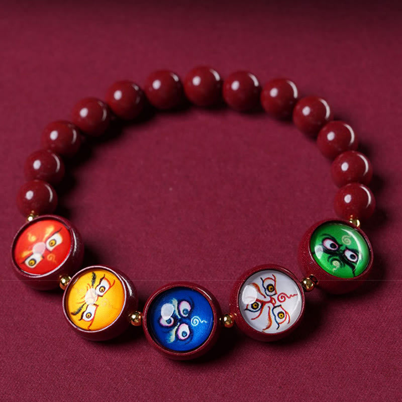Buddha Stones 天然辰砂五方財神良縁祈願ブレスレット - image 17