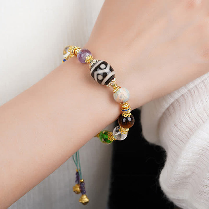 Buddha Stones 天然ジービーズ アメジスト タイガーアイビーズ ヘルスブレスレット - image 13