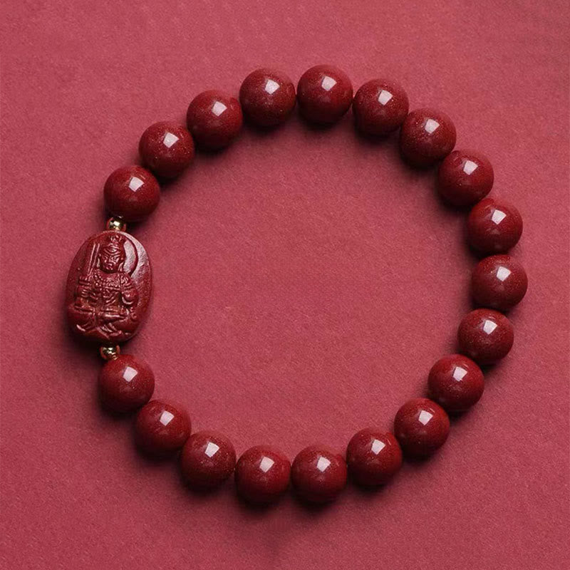 Buddha Stones 十二支誕生仏辰砂の良縁祈願ブレスレット - 雄鶏 - アカラナタ（手首周り：15～16cm） - image 14