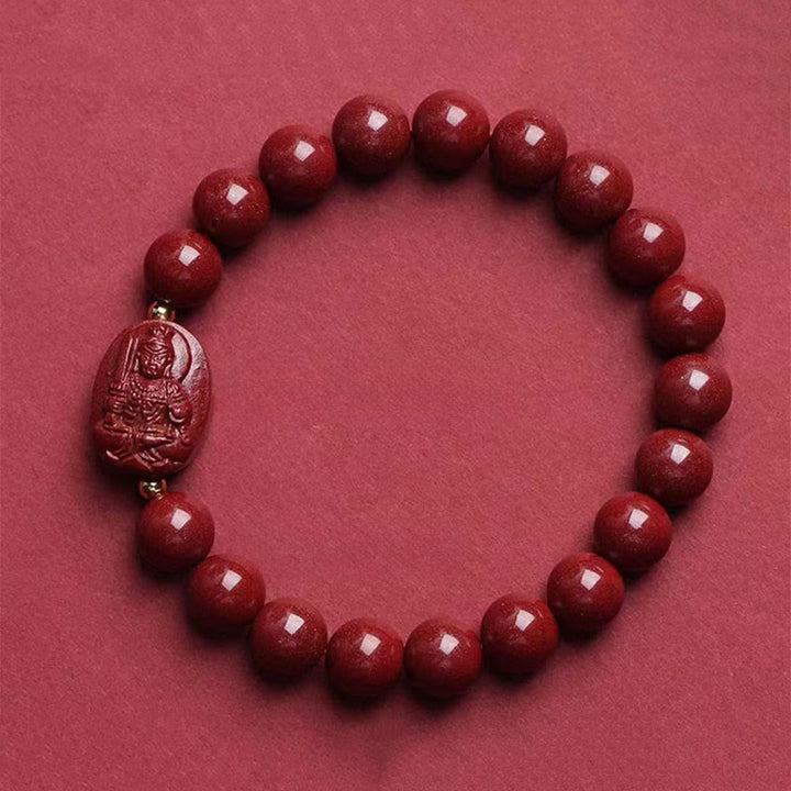 Buddha Stones 十二支誕生仏辰砂の良縁祈願ブレスレット - 雄鶏 - アカラナタ（手首周り：15～16cm） - image 14