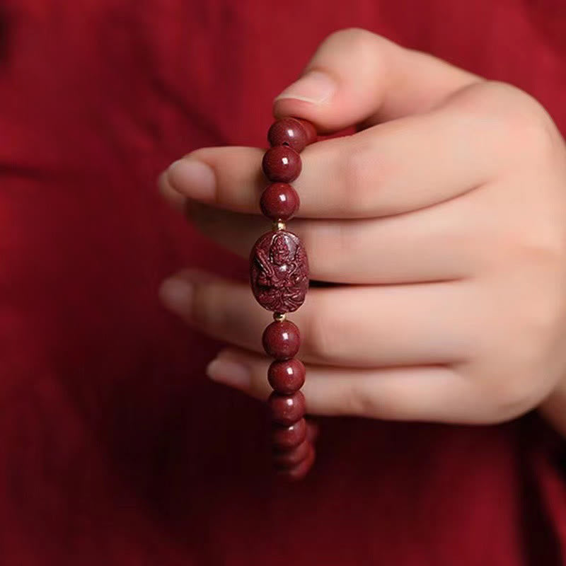 Buddha Stones 十二支誕生仏辰砂の良縁祈願ブレスレット - image 11