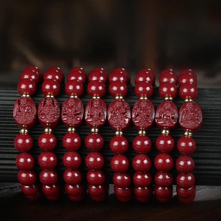 Buddha Stones 十二支誕生仏辰砂の良縁祈願ブレスレット - image 16