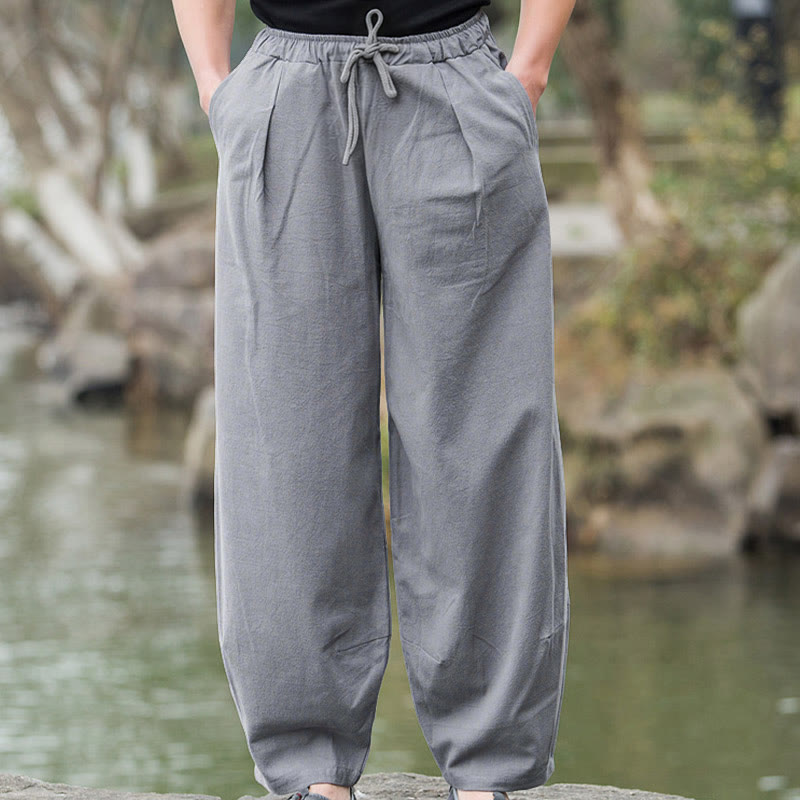 Buddha Stonesプレーン カジュアル ブルマー メンズ パンツ ポケット付き - image 14