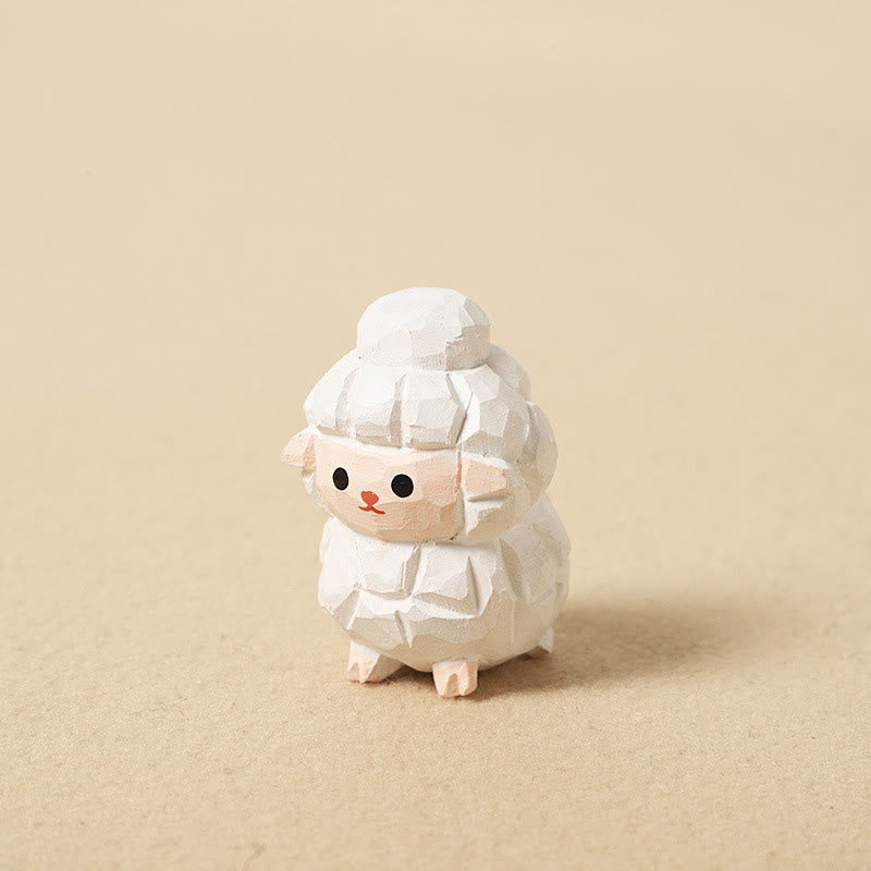 Buddha Stones ミニサイズの干支菩提樹材彫刻入りポジティブホームデコレーション 4cm - ヤギ 4cm（色、形、サイズは異なる場合があります） - image 12