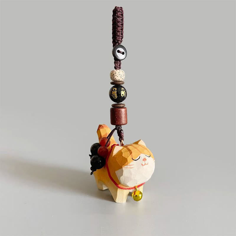 Buddha Stones オレンジのトラ猫、リンデンウッド、ピーチウッド、ピースセーフ、プラムブロッサム、オーム・マニ・パドメ・フム、ピュリティキーチェーン - オーム・マニ・パドメ・フム - image 8