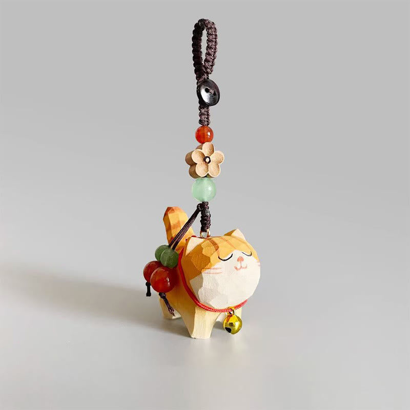 Buddha Stones オレンジのトラ猫、リンデンウッド、ピーチウッド、ピースセーフ、プラムブロッサム、オーム・マニ・パドメ・フム、ピュリティキーチェーン - 梅の花 - image 1
