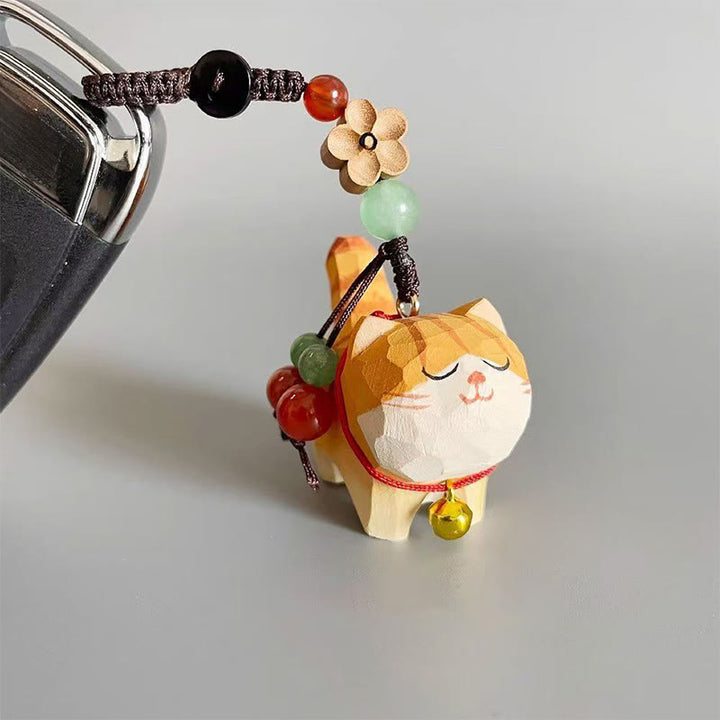 Buddha Stones オレンジのトラ猫、リンデンウッド、ピーチウッド、ピースセーフ、プラムブロッサム、オーム・マニ・パドメ・フム、ピュリティキーチェーン - image 6