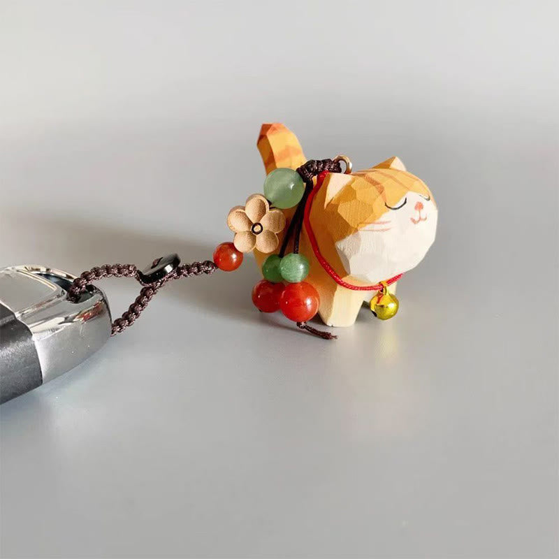 Buddha Stones オレンジのトラ猫、リンデンウッド、ピーチウッド、ピースセーフ、プラムブロッサム、オーム・マニ・パドメ・フム、ピュリティキーチェーン - image 5