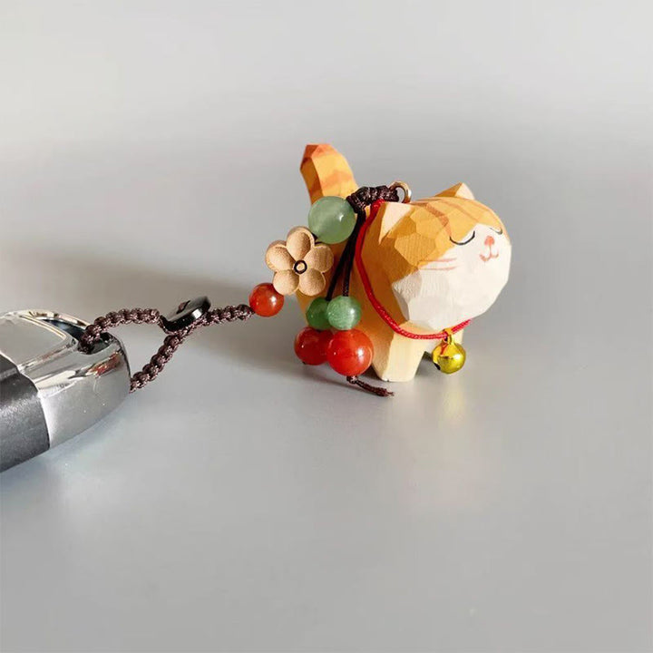 Buddha Stones オレンジのトラ猫、リンデンウッド、ピーチウッド、ピースセーフ、プラムブロッサム、オーム・マニ・パドメ・フム、ピュリティキーチェーン - image 5