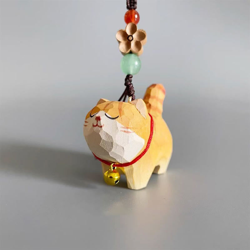 Buddha Stones オレンジのトラ猫、リンデンウッド、ピーチウッド、ピースセーフ、プラムブロッサム、オーム・マニ・パドメ・フム、ピュリティキーチェーン - image 2