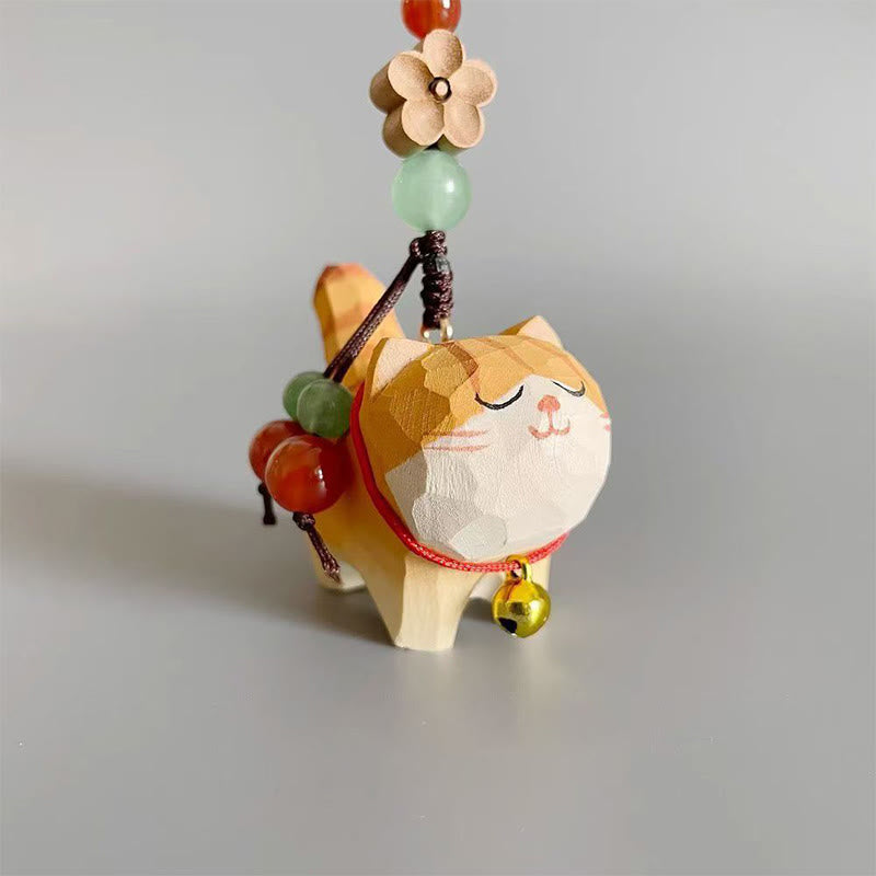 Buddha Stones オレンジのトラ猫、リンデンウッド、ピーチウッド、ピースセーフ、プラムブロッサム、オーム・マニ・パドメ・フム、ピュリティキーチェーン - image 4