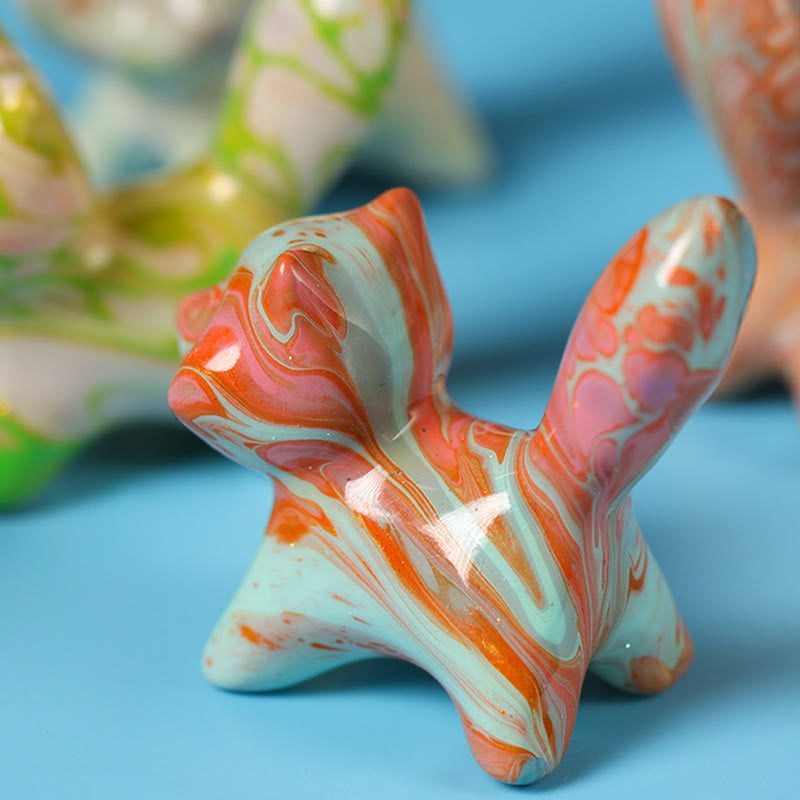 Buddha Stonesミニ かわいい猫黒檀塗り 工芸品 平和の装飾 4*2.2cm（色はランダム） - image 7