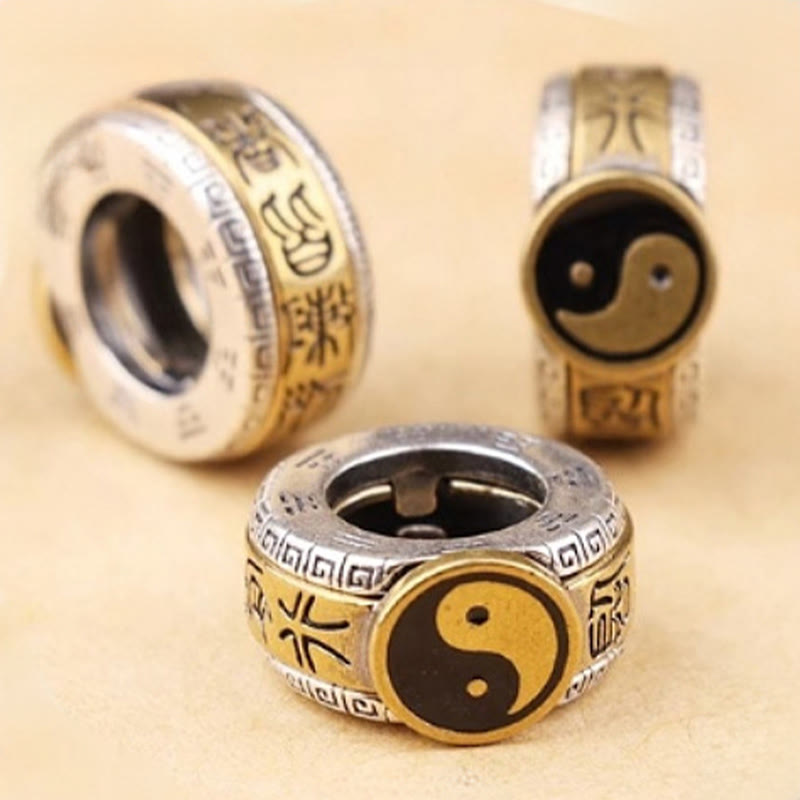 Buddha Stones 黒曜石の菩提樹の種陰陽九字真言山鬼金金強さブレスレット - image 6
