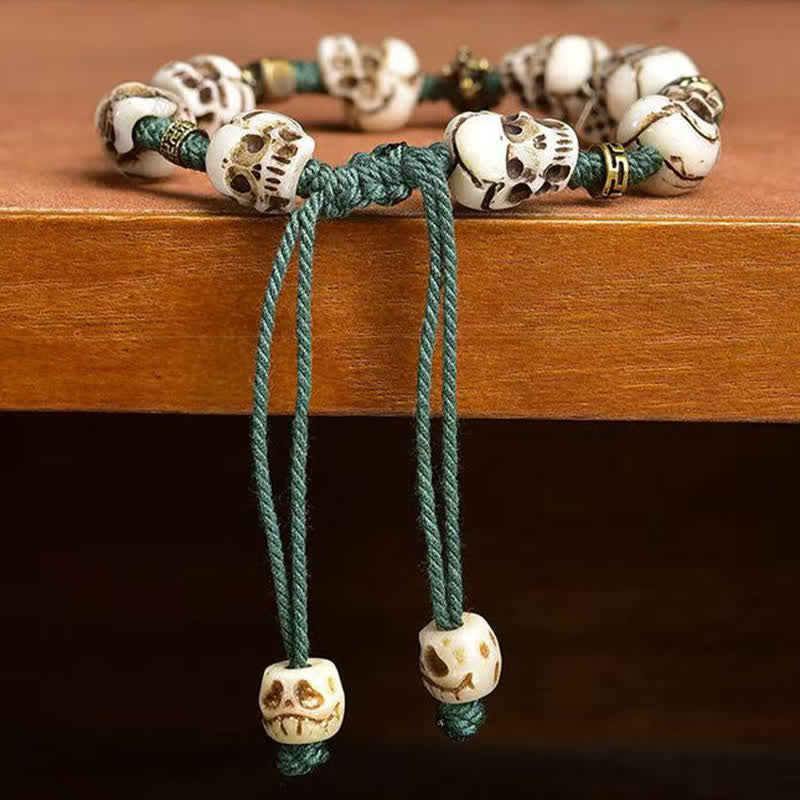 Buddha Stones ボーンビーズ 死体の森の主 新たな始まりのブレスレット - image 3