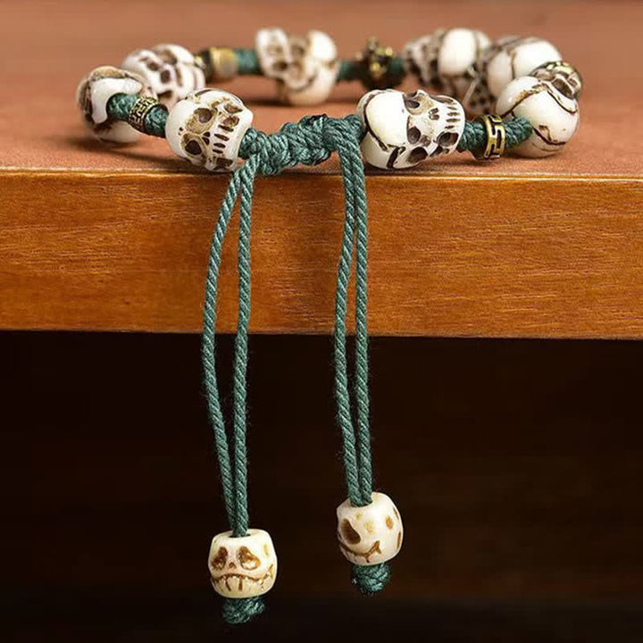 Buddha Stones ボーンビーズ 死体の森の主 新たな始まりのブレスレット - image 3