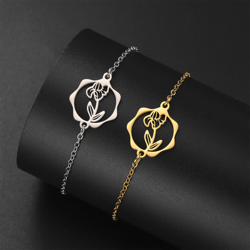 Buddha Stones チタン鋼製誕生花ブレスレット　新たな始まり - image 6