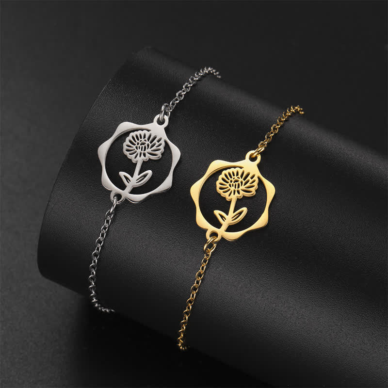 Buddha Stones チタン鋼製誕生花ブレスレット　新たな始まり - image 9
