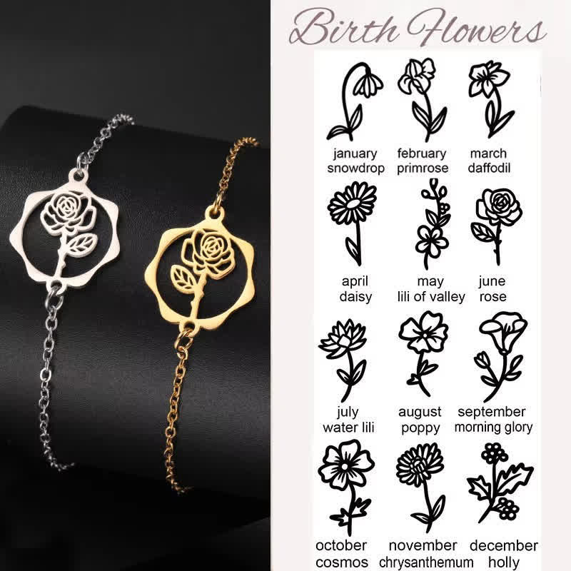 Buddha Stones チタン鋼製誕生花ブレスレット　新たな始まり - image 36