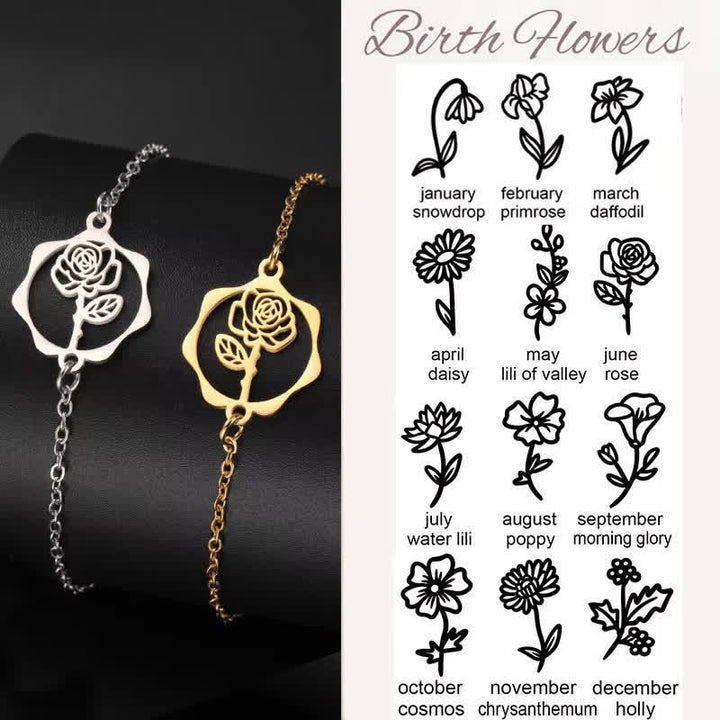 Buddha Stones チタン鋼製誕生花ブレスレット　新たな始まり - image 36