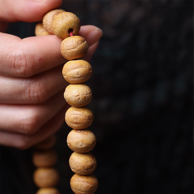 Buddha Stones 鳳凰の目 菩提智 チベット彫刻 タッセル付きマーラー数珠 - image 7