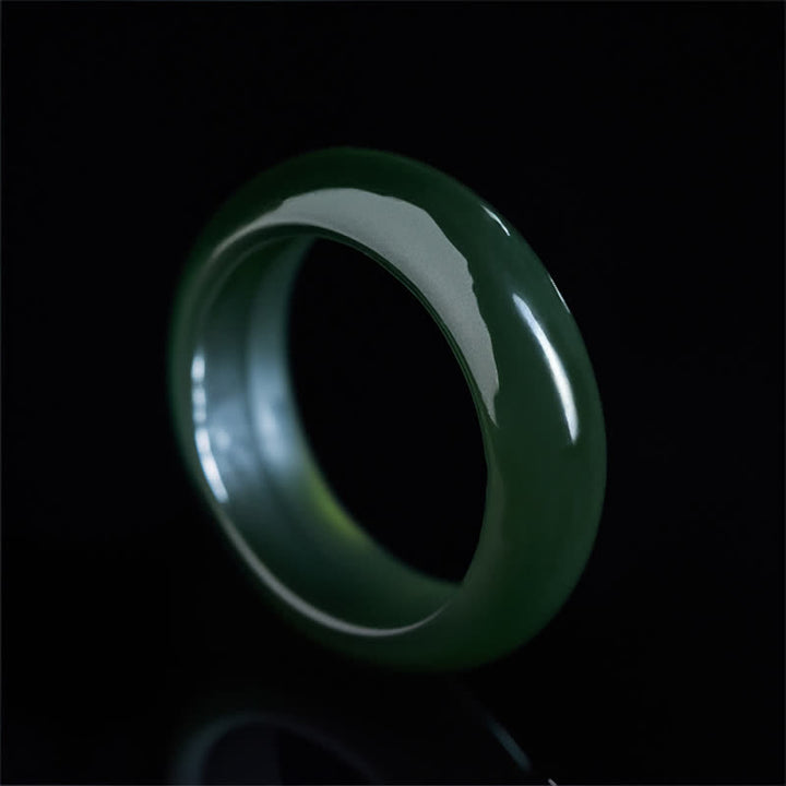 Buddha Stones 天然シアンジェイドヒーリングリング - image 2
