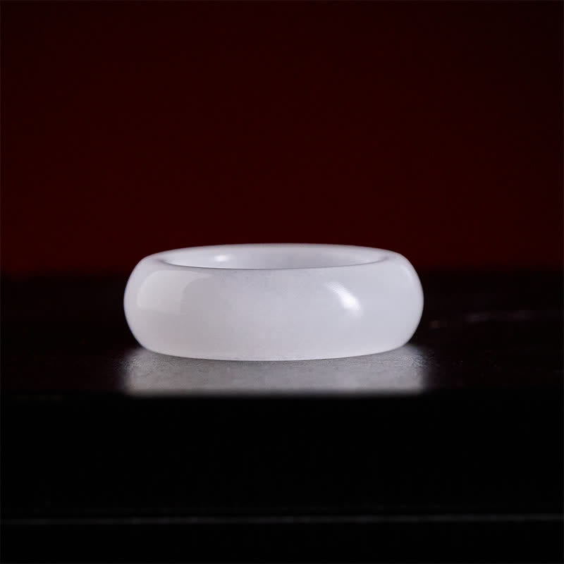 Buddha Stones 天然の金色の絹翡翠の富の指輪 - image 3