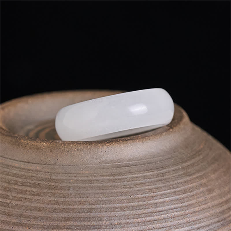 Buddha Stones 天然の金色の絹翡翠の富の指輪 - image 4
