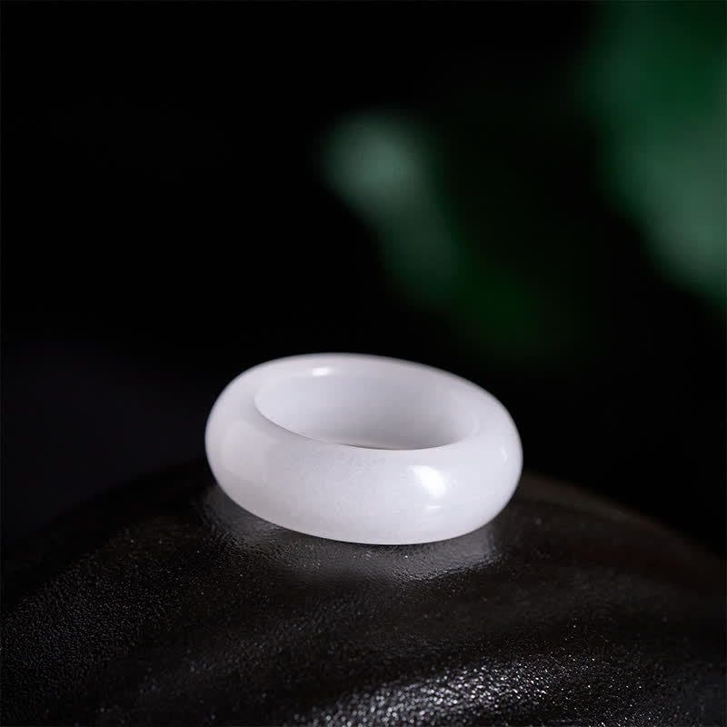 Buddha Stones 天然の金色の絹翡翠の富の指輪 - image 7