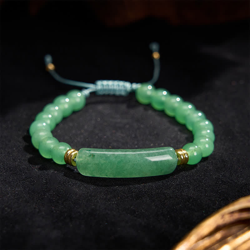 Buddha Stones アメジストグリーンアベンチュリンタイガーアイストロベリークォーツポジティブトランスフォーメーションブレスレット - image 5