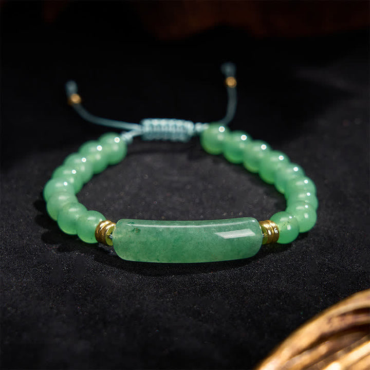 Buddha Stones アメジストグリーンアベンチュリンタイガーアイストロベリークォーツポジティブトランスフォーメーションブレスレット - image 5