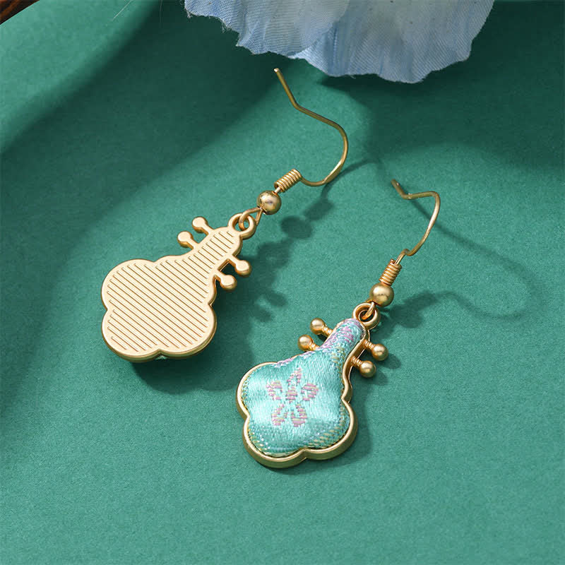 Buddha Stones ソンブロケード カラフルトーン 花柄豊かさドロップイヤリング - image 14