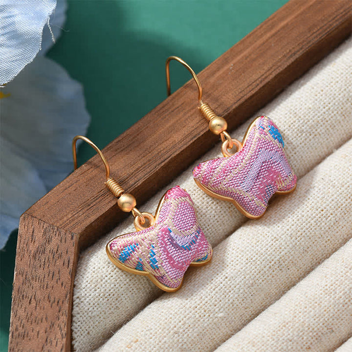 Buddha Stones ソンブロケード カラフルトーン 花柄豊かさドロップイヤリング - image 9