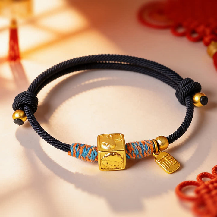 Buddha Stones 手作りの三和音干支保護赤紐ブレスレット - image 13